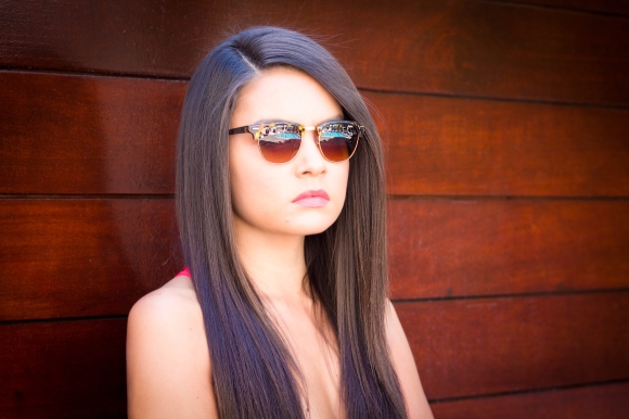 Shauna Baker wearing Tens Sunglasses
